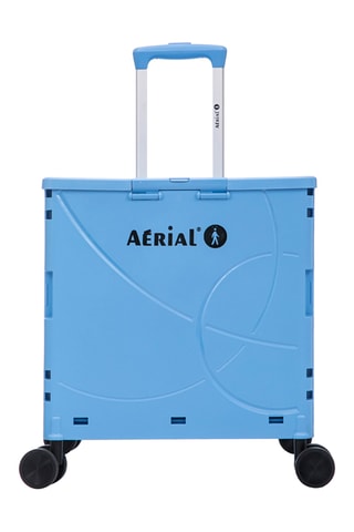 Caja plegable con ruedas Aerial Roll Box - 44,5 x 39,5 x 35,5 cm - Azul