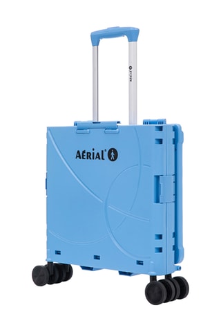 Caja plegable con ruedas Aerial Roll Box - 44,5 x 39,5 x 35,5 cm - Azul