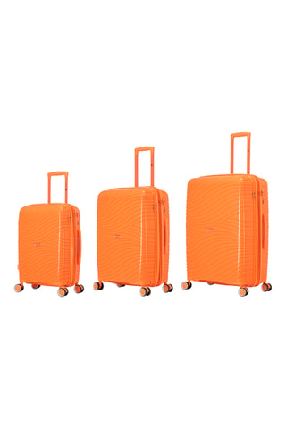 Juego de 3 maletas Peppy (S/M/L) - 55/65/75 cm - Naranja