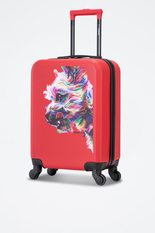 Maleta de cabina Lucca Animals - 55 cm - Rojo