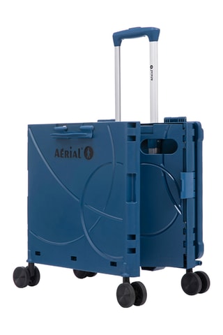 Caja plegable con ruedas Aerial Roll Box - 44,5 x 39,5 x 35,5 cm - Azul