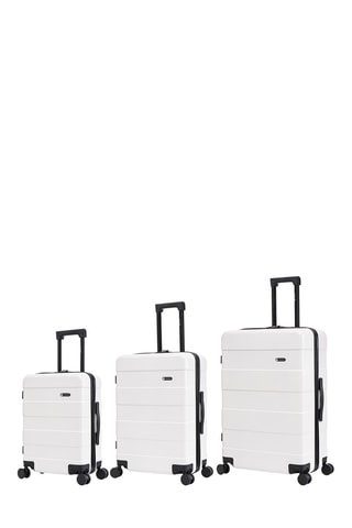 Juego de 3 maletas Echo - 55/65/75 cm - Blanco