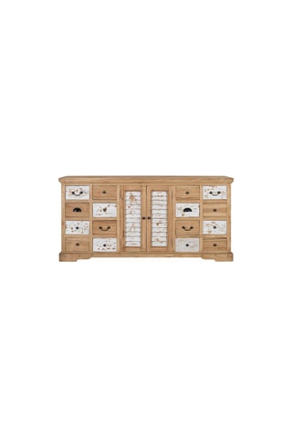 Buffet 2 portes en bois massif - 160 x 77 x 50 cm