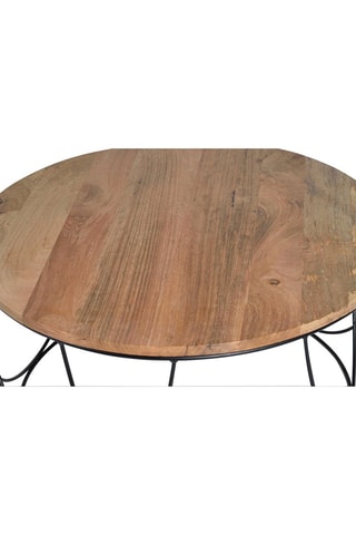 Table basse en manguier - 80 x 80 x 41 cm