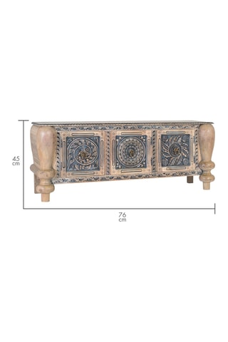 Buffet en teck - 198 x 45 x 76 cm