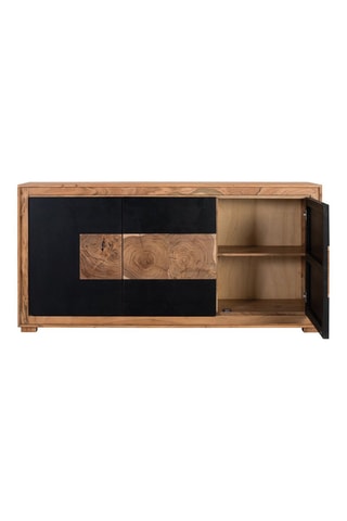 Buffet 3 portes en manguier massif - 190 x 93 x 40 cm
