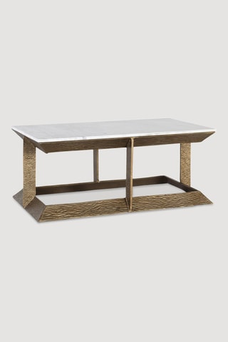 Table basse en marbre - 107 x 34 x 107 cm