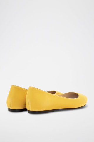 Ballerine in pelle scamosciata - Senape - Giallo