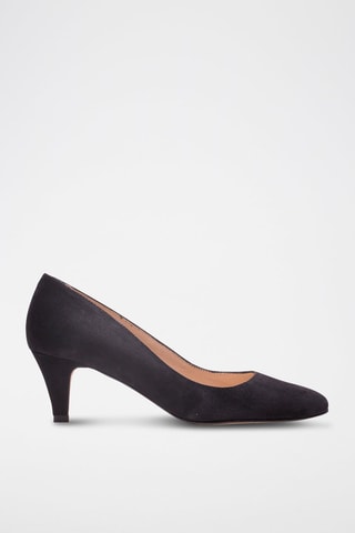 Décolleté in pelle scamosciata - Nero - Nero