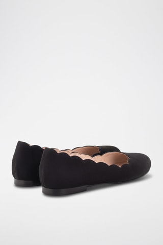 Ballerine in pelle scamosciata - Nero - Nero