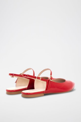 Ballerine in vernice - Rosso - Rosso