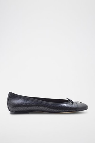 Ballerine in pelle - Nero - Bianco e nero