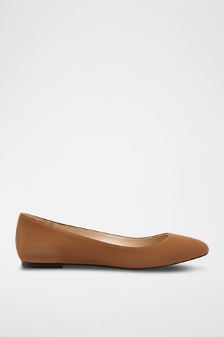 Ballerine in pelle scamosciata - Cammello - Marrone
