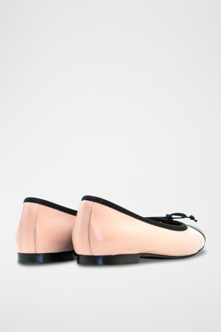 Ballerine in pelle nappa - Nero - Nero e beige