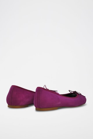 Ballerine in crosta di pelle - Fucsia - Rosa
