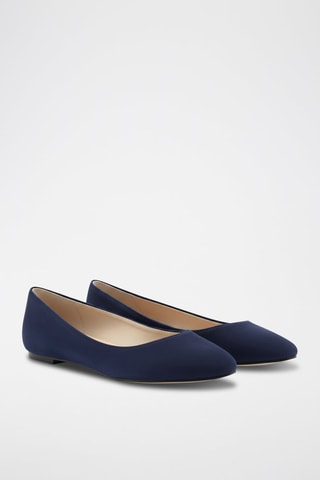 Ballerine in pelle scamosciata - Navy - Navy