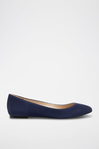 Ballerine in pelle scamosciata - Navy - Navy