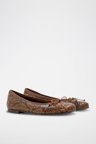 Ballerine - Marrone - Nero, beige e marrone