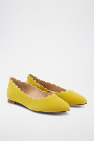 Ballerine in pelle scamosciata - Giallo - Giallo