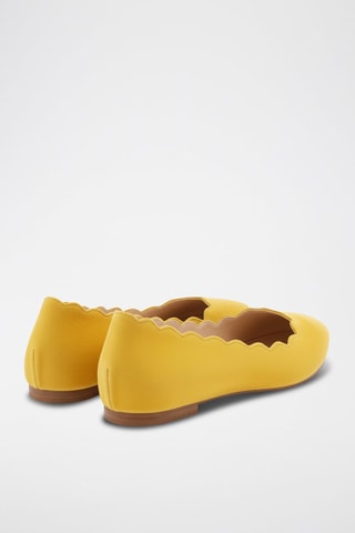Ballerine in pelle scamosciata - Giallo - Giallo