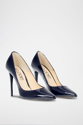 Décolleté in pelle verniciata - Navy