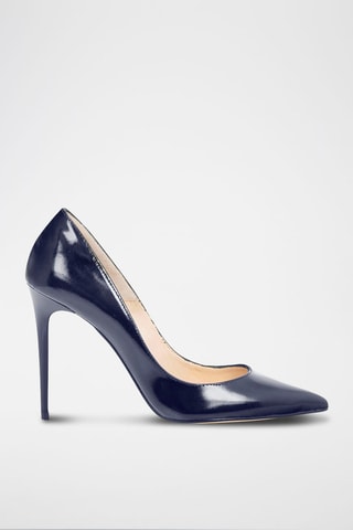 Décolleté in pelle verniciata - Navy