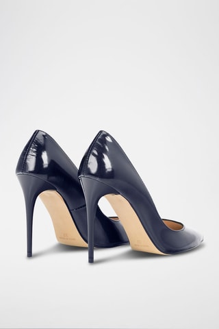 Décolleté in pelle verniciata - Navy