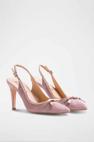 Décolleté in pelle - Beige
