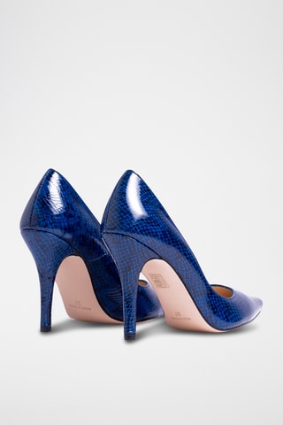Décolleté in vernice - Blu