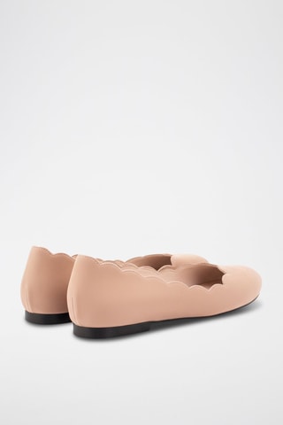 Ballerine in pelle scamosciata - Nude - Beige
