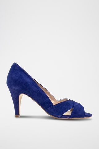 Sandali in pelle scamosciata - Navy