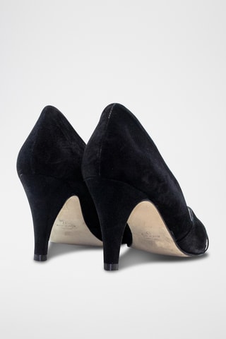 Sandali in pelle scamosciata - Nero