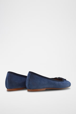 Ballerine in pelle scamosciata - Blu