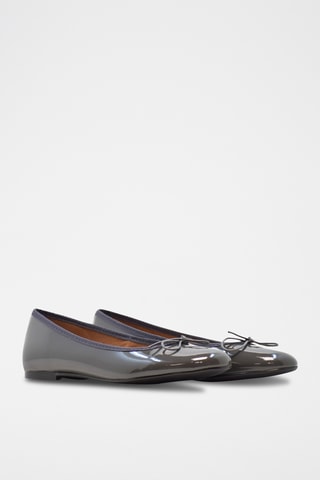 Ballerine in pelle verniciata - Grigio