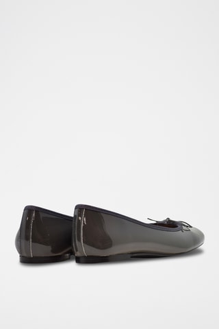 Ballerine in pelle verniciata - Grigio