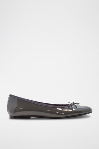 Ballerine in pelle verniciata - Grigio