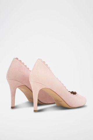 Décolleté in pelle scamosciata - Rosa