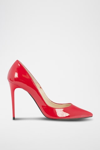 Décolleté in pelle verniciata - Rosso