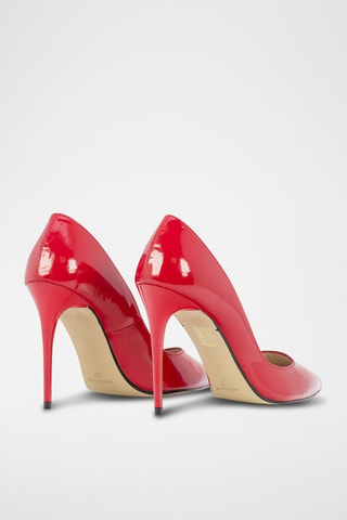 Décolleté in pelle verniciata - Rosso