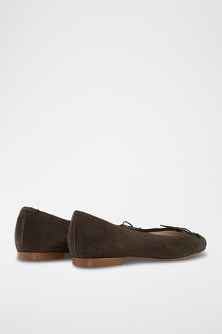 Ballerine in pelle scamosciata - Grigio