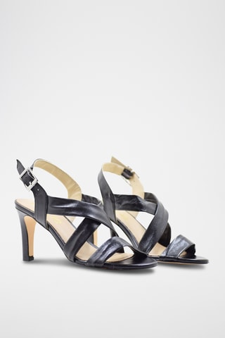 Sandali con tacco - Nero