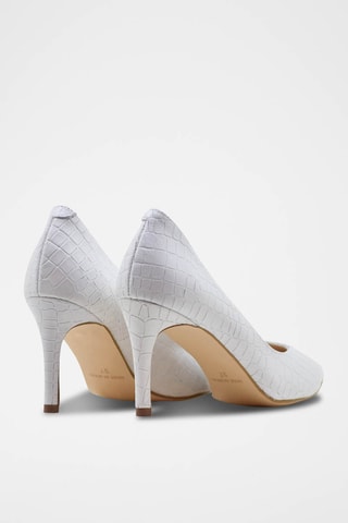 Décolleté in pelle verniciata - Bianco