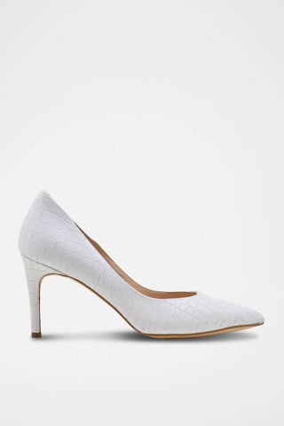 Décolleté in pelle verniciata - Bianco