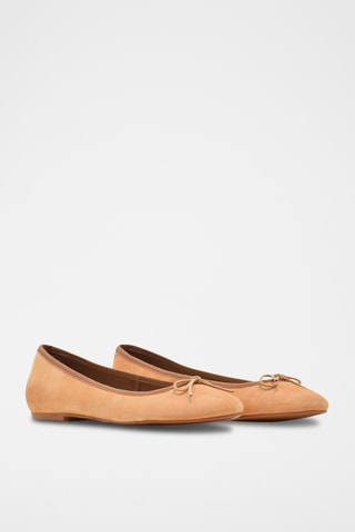 Ballerine in pelle scamosciata - Rosso
