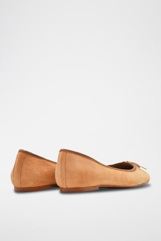 Ballerine in pelle scamosciata - Rosso