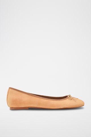 Ballerine in pelle scamosciata - Rosso