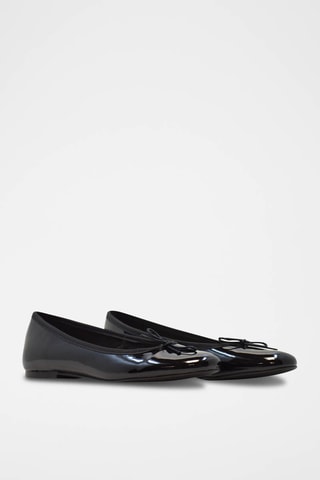 Ballerine in pelle verniciata - Nero
