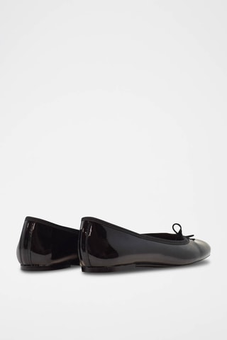 Ballerine in pelle verniciata - Nero