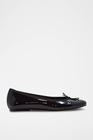 Ballerine in pelle verniciata - Nero
