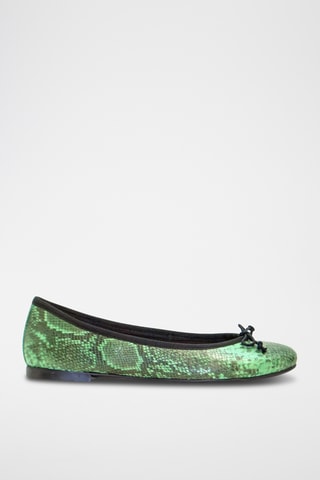 Ballerine in pelle - Verde